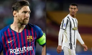 Messi w koszulce Barcelony i Ronaldo w stroju Juventusu. Wiek tych legend to temat dyskusji, ale ich gra mówi sama za siebie.