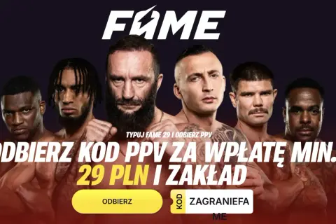 Fame MMA 29: odbierz kod PPV za min. 29 PLN. Zobacz galę i obstawiaj!
