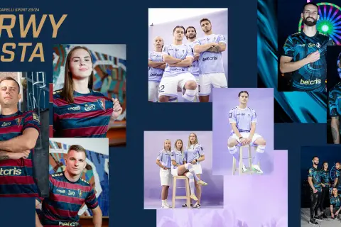 Pogoń Szczecin prezentuje nowe barwy miasta na sezon 23/24. Zobaczcie zawodników w nowych strojach!